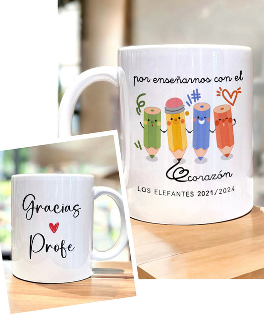 TAZA PROFE COLORES